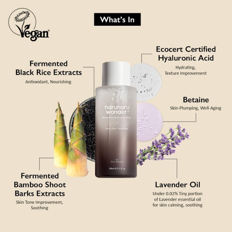 Black Rice Hyaluronic Toner (150ml) - Image 4