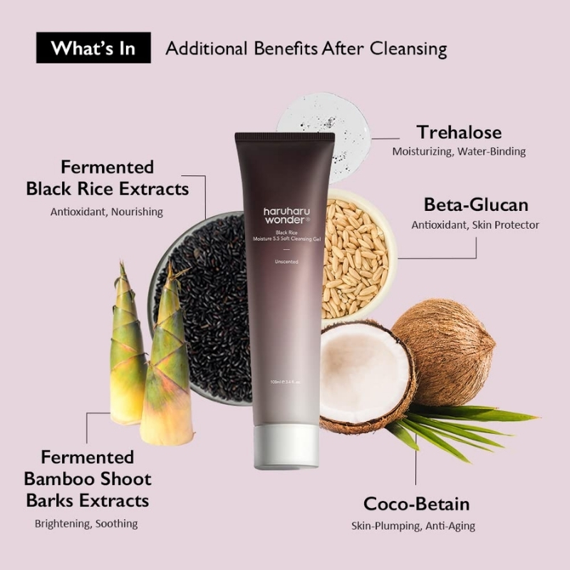 Black Rice Moisture 5.5 Soft Cleansing Gel (100ml) - Image 2