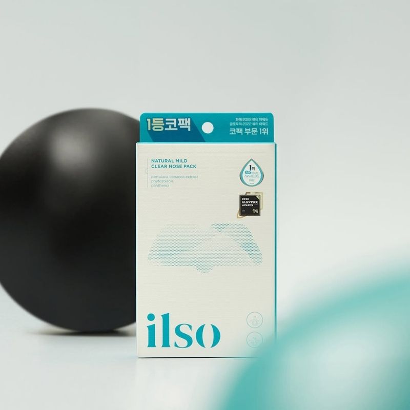 ilso Natural MILD Clear Nose Patch/Blackhead Remover for Nose/Targets PORES & PIMPLES/Facial Skin Care/Dermatologist Approved/Korean Skin Care to Absorb Acne Nose GUNK (5 PCS)