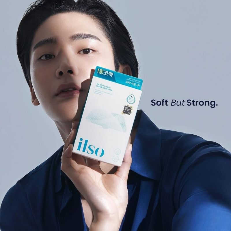 ilso Natural MILD Clear Nose Patch/Blackhead Remover for Nose/Targets PORES & PIMPLES/Facial Skin Care/Dermatologist Approved/Korean Skin Care to Absorb Acne Nose GUNK (5 PCS)