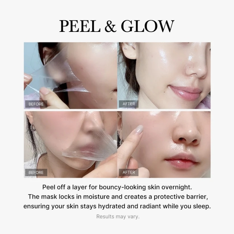 Medicube Collagen Overnight Wrapping Peel Off Facial Mask Pack - Elasticity & Hydration Care, Reduces Sagging & Dullness - Hydrolyzed Collagen For Glowing Skin - Korean Skin Care