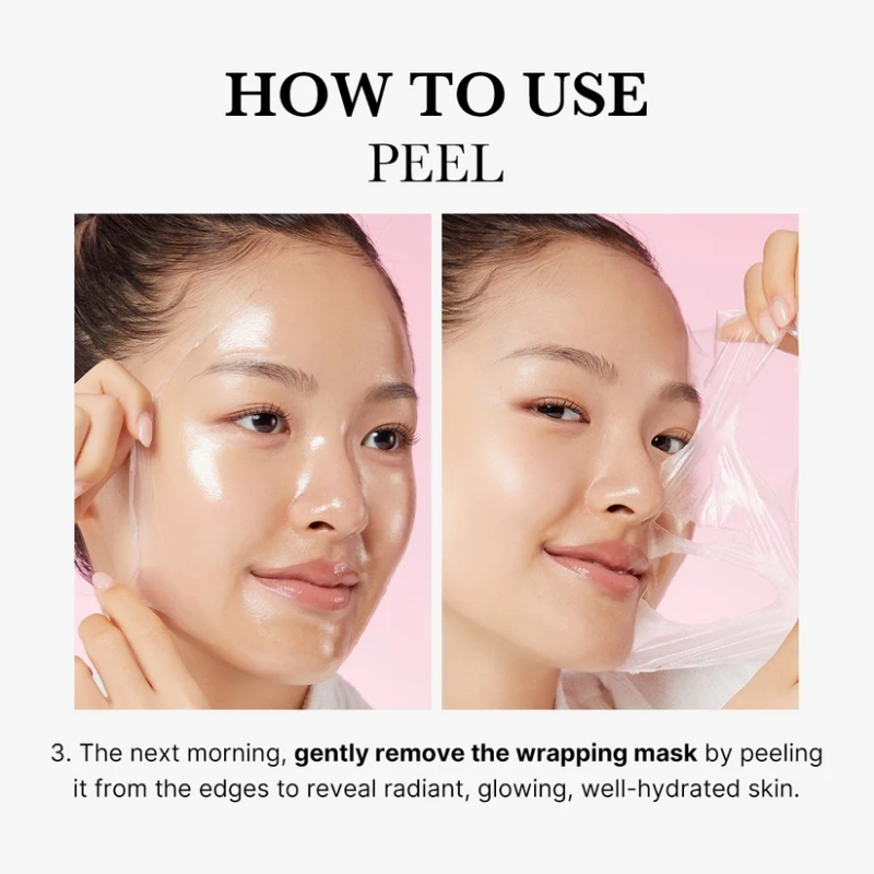 Medicube Collagen Overnight Wrapping Peel Off Facial Mask Pack - Elasticity & Hydration Care, Reduces Sagging & Dullness - Hydrolyzed Collagen For Glowing Skin - Korean Skin Care