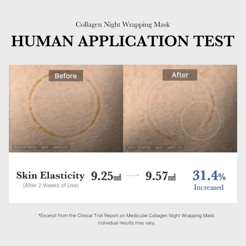 Medicube Collagen Overnight Wrapping Peel Off Facial Mask Pack - Elasticity & Hydration Care, Reduces Sagging & Dullness - Hydrolyzed Collagen For Glowing Skin - Korean Skin Care