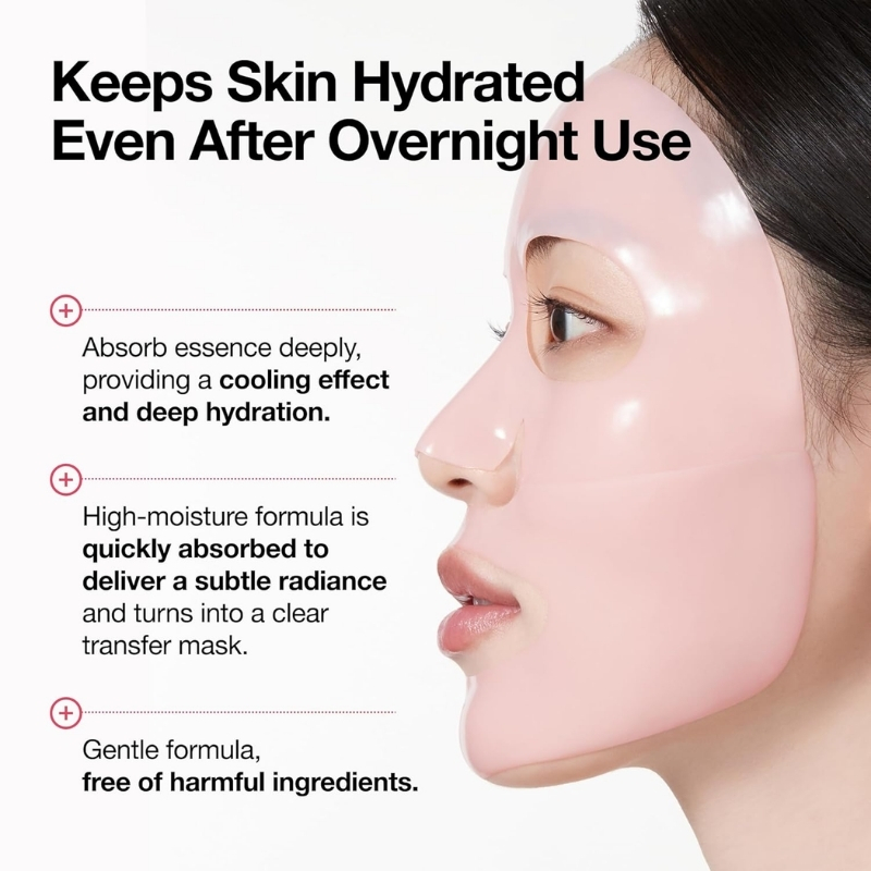 ANUA Peach 70 Niacin Brightening Collagen Mask, Overnight Face Mask for Glass Skin, Niacinamide, Collagen Facial Mask, Glow up with Hydration, Natural Color, Korean Skin Care