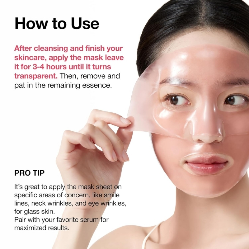 ANUA Peach 70 Niacin Brightening Collagen Mask, Overnight Face Mask for Glass Skin, Niacinamide, Collagen Facial Mask, Glow up with Hydration, Natural Color, Korean Skin Care