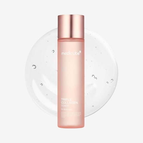 Medicube Triple Collagen Toner - Hydrolyzed, Atelo, & Soluble Collagen for Deep Hydration & Plump Skin - Fast-Absorbing Formula for All-Day Suppleness, Korean Skincare (4.73 fl.oz.)