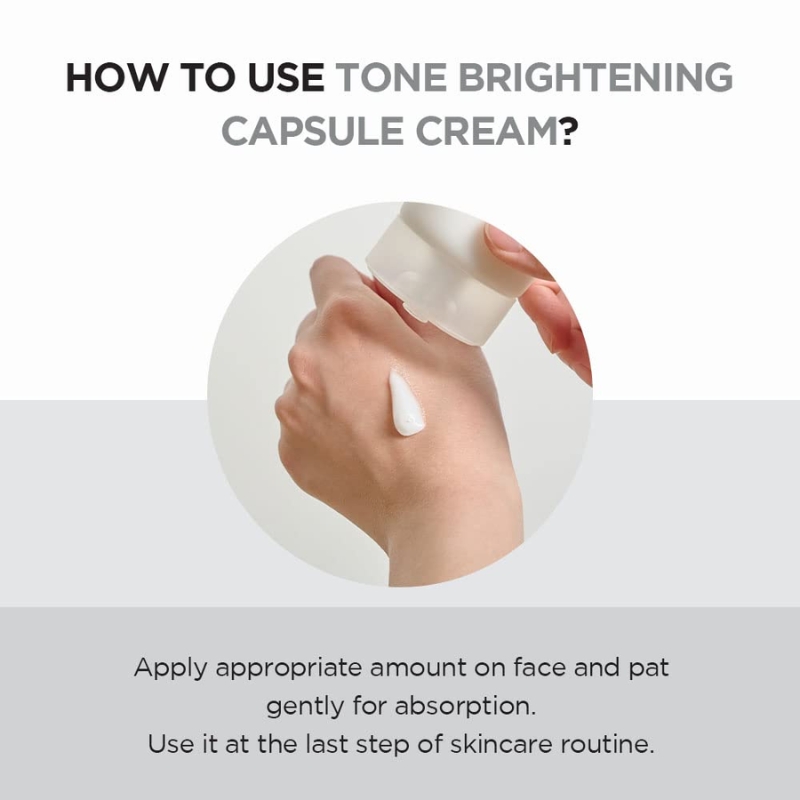 SKIN1004 Madagascar Centella Tone Brightening Capsule Cream 2.53 fl.oz, 75ml, Non-sticky Hydrating Brightening