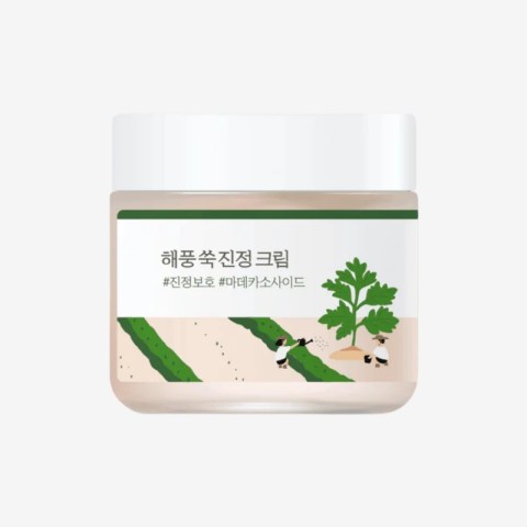 ROUND LAB Mugwort Calming Cream 80ml / Soothing, Moisturizing, Madecassoside, Calming Cream