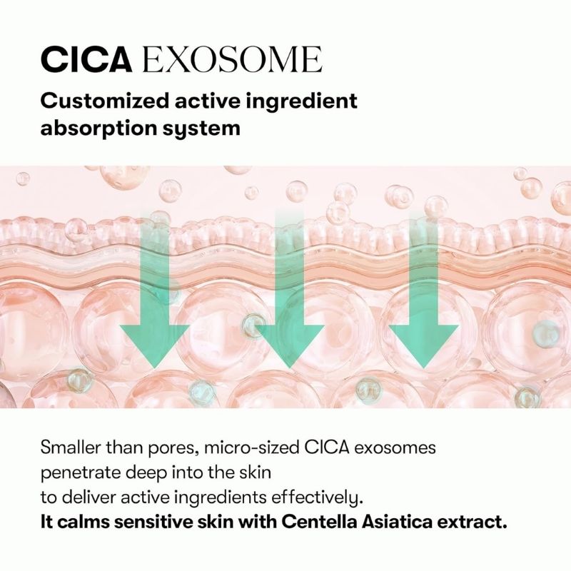 VT COSMETICS PDRN Cica Exosome Ampoule, Firming Serum with Peptide & Ceramide for Anti-Aging, Wrinkle Care, Plumping, Hydration & Radiant Glow, For All Skin Types, Korean Skincare