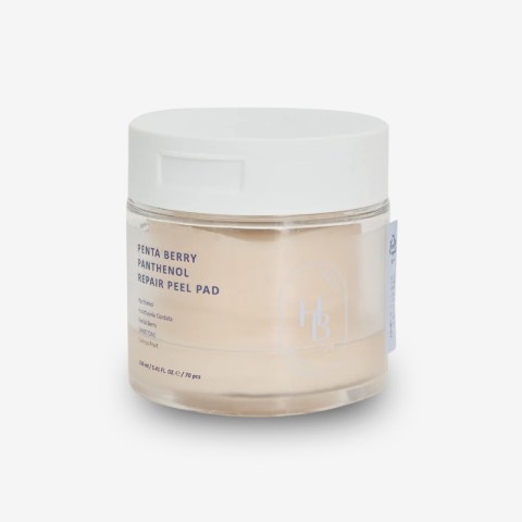 Penta Berry Panthenol Repair Peel Pad - 70 Pads, Vegan, Biodegradable, Toner Pad, Exfoliating, Refine Skin Texture, Strengthening Skin Barrier, Low Irritation, Hypoallergenic