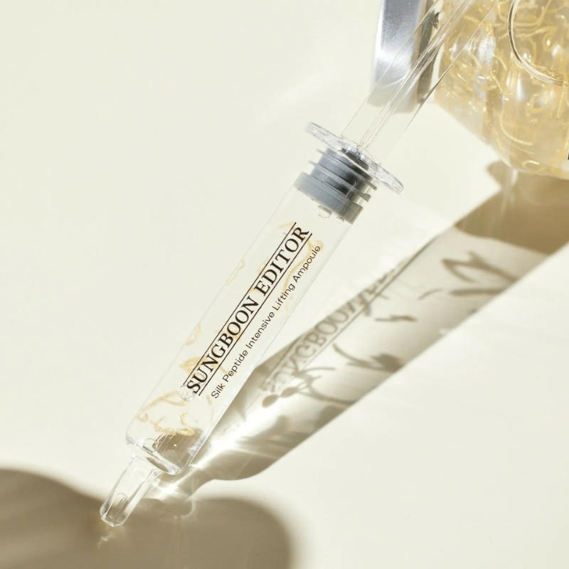 SUNGBOON EDITOR Silk Peptide Intensive Lifting Ampoule | Instant Fine Lines Smoothing & Skin Tightening & Firming Facial Ampoule Serum | Korean Skincare