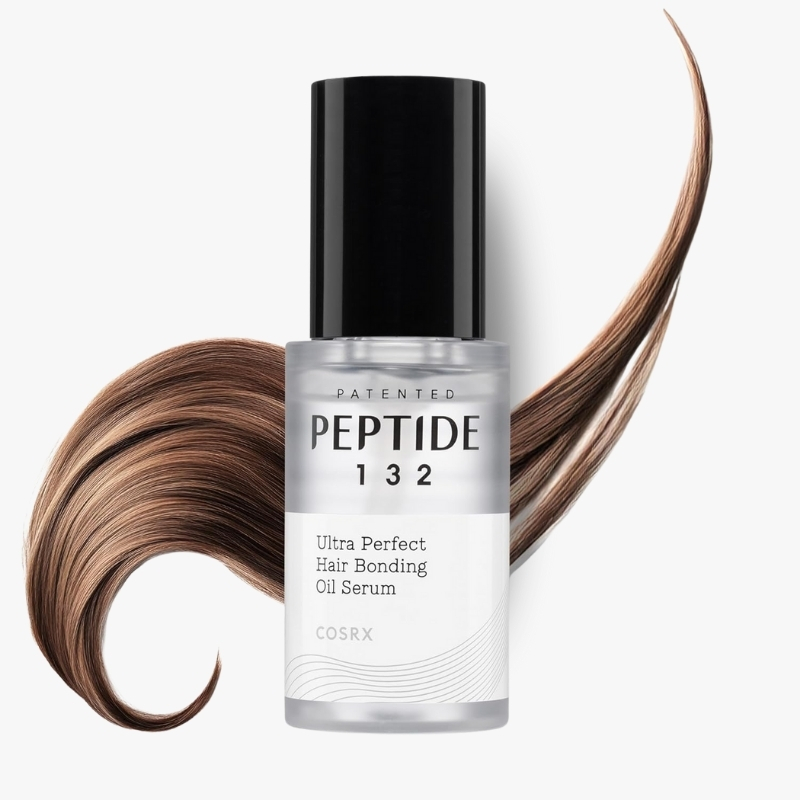COSRX PEPTIDE 132 Hair Bonding Oil Serum, Travel Size Keratin Treatment for Frizzy, Damaged, Dry Hair – Repairs Split Ends, Adds Hair Gloss with Argan & Jojoba Oils – For All Hair Types