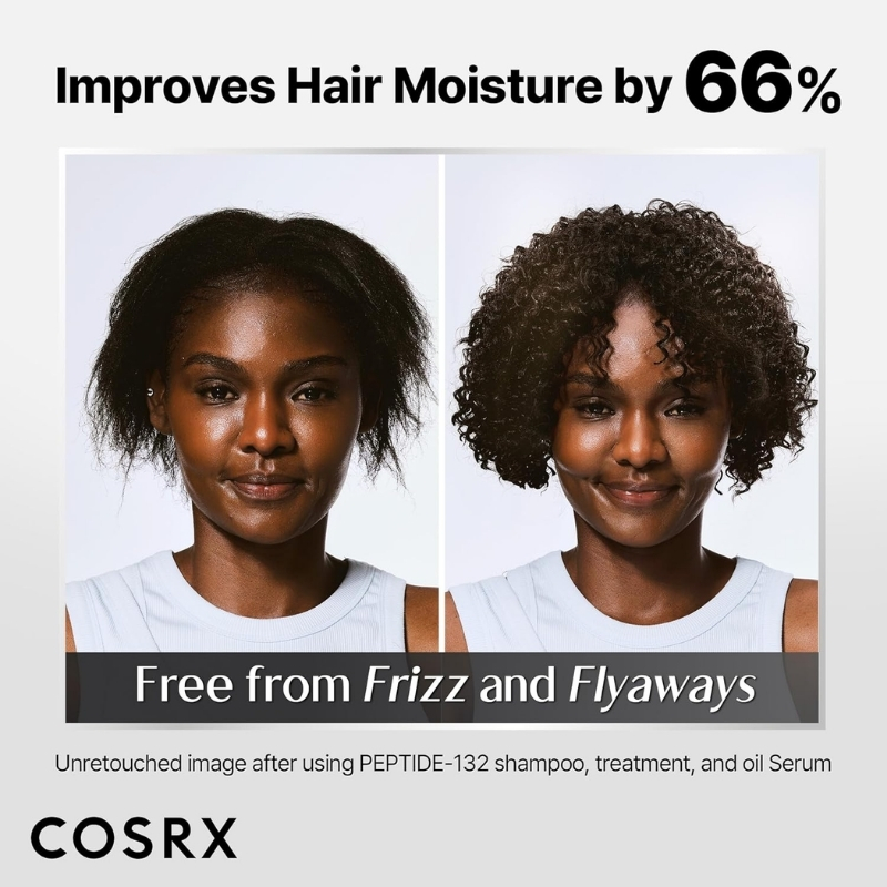 COSRX PEPTIDE 132 Hair Bonding Oil Serum, Travel Size Keratin Treatment for Frizzy, Damaged, Dry Hair – Repairs Split Ends, Adds Hair Gloss with Argan & Jojoba Oils – For All Hair Types