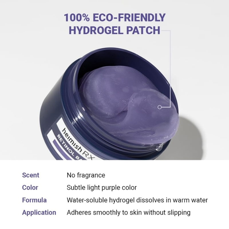 Heimish RX RETINOL BAKUCHIOL HYDROGEL EYE PATCH 6Oea