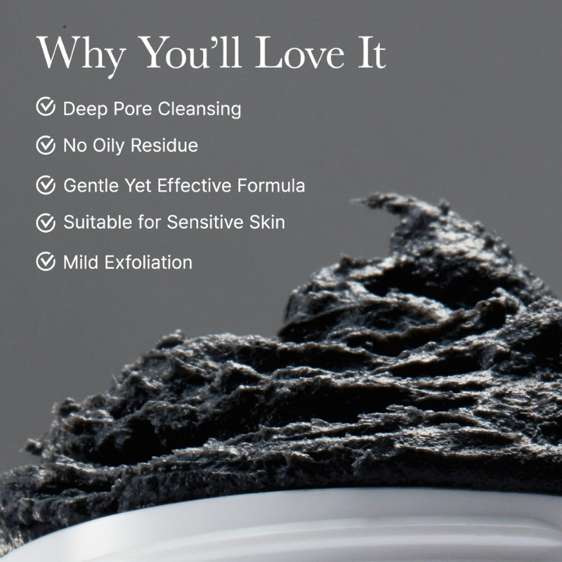 ARENCIA Black Tea Rice Mochi Face Cleanser, 120g, Pore Care, Sebum Control, Oily Skin