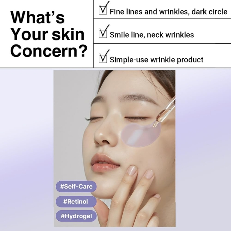 Heimish RX RETINOL BAKUCHIOL HYDROGEL EYE PATCH 6Oea