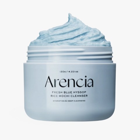 Arencia Blue Hyssop Rice Mochi Cleanser, korean cosmetics cyprus, justcosmetics.cy
