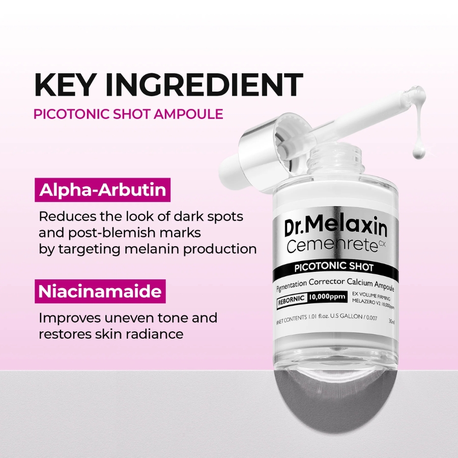 Dr. Melaxin Picotonic Shot Pigmentation Ampoule. Korean Cosmetics Cyprus, Just Cosmetics