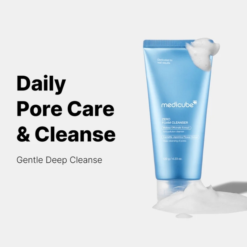 medicube Zero Foam Cleanser for Sensitive Skin - Sebum Control, Moisture Balance, and Pore Minimization | Korean Skincare