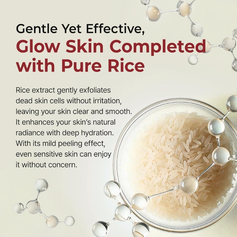 Dr.Melaxin Peel Shot Glow White Rice Peeling Ampoule, Soft Exfoliating Face and Body Scrub Dead Skin Cells Remover for All Skin Types korean skin care 80ml