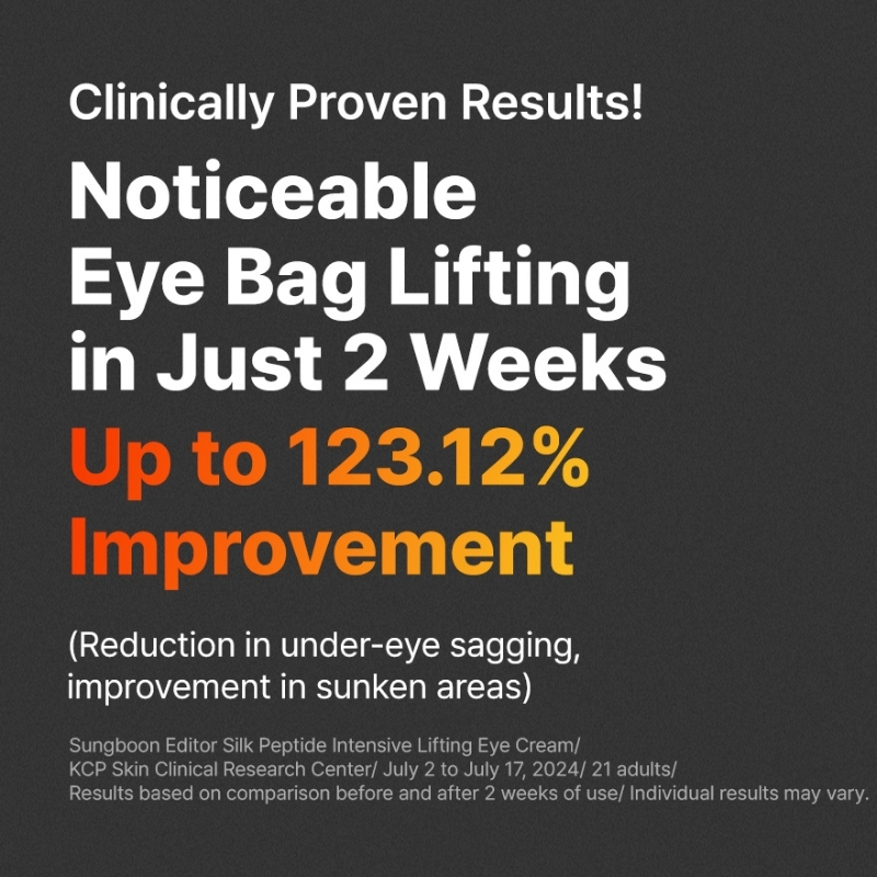 SUNGBOON EDITOR - Silk Peptide Intensive Lifting Eye Cream