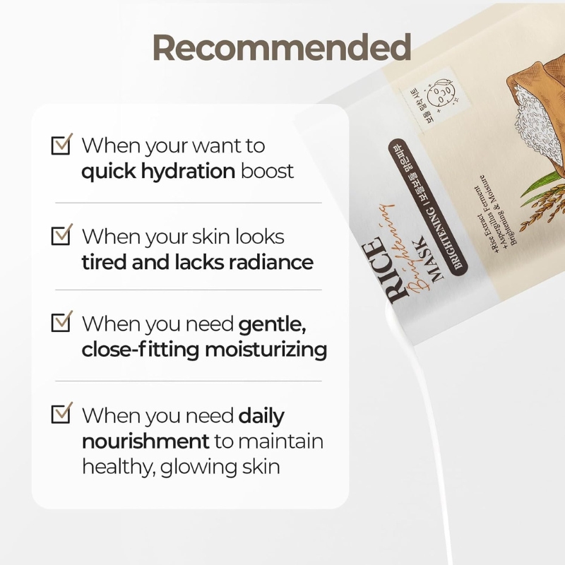Rice Brightening Daily Mask (1EA) - Image 5