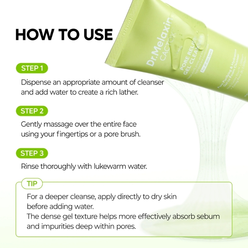 Cactox Pore Relief Gel Cleanser (120ml) - Image 6