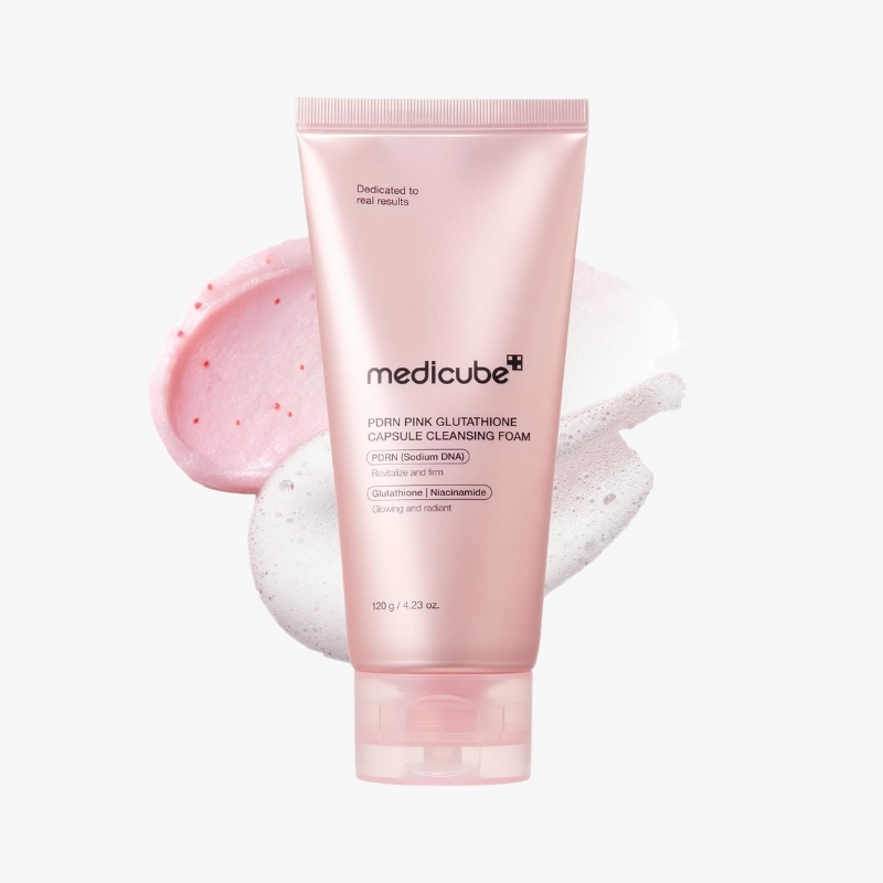 PDRN Pink Glutathione Capsule Foam Cleanser