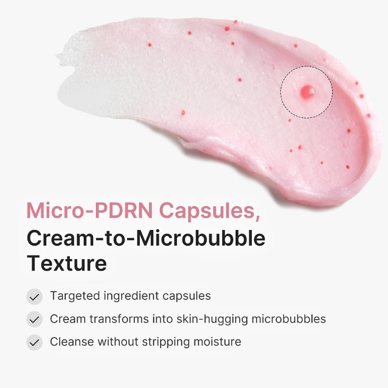 PDRN Pink Glutathione Capsule Foam Cleanser - Image 4